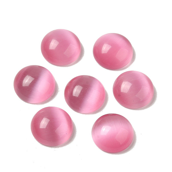 PandaHall Cat Eye Cabochons, Half Round, Pale Violet Red, 16x6.8mm Glass Half Round
PandaHall Cat Eye Cabochons, Half Round, Pale Violet Red, 16x6.8mm Glass Half Round