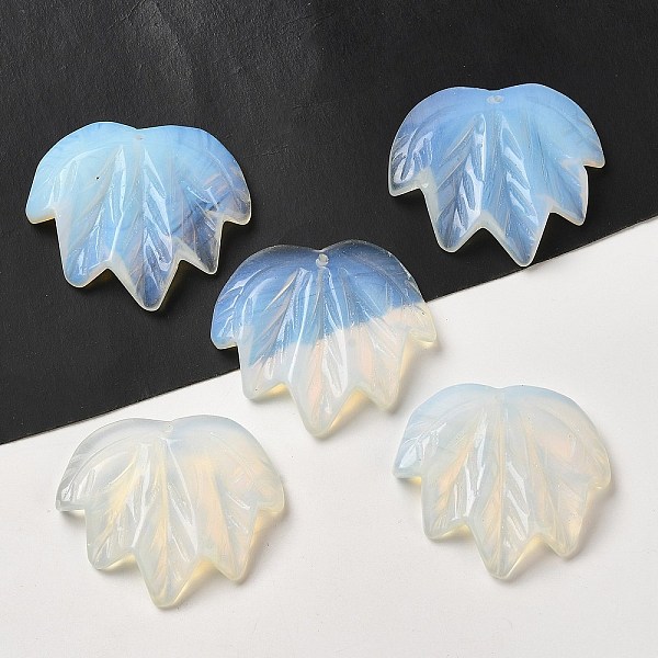 PandaHall Opalite Carved Pendants, Leaf Charms, 43~44x49~50x7~7.5mm, Hole: 1.4mm Opalite Leaf
PandaHall Opalite Carved Pendants, Leaf Charms, 43~44x49~50x7~7.5mm, Hole: 1.4mm Opalite Leaf
