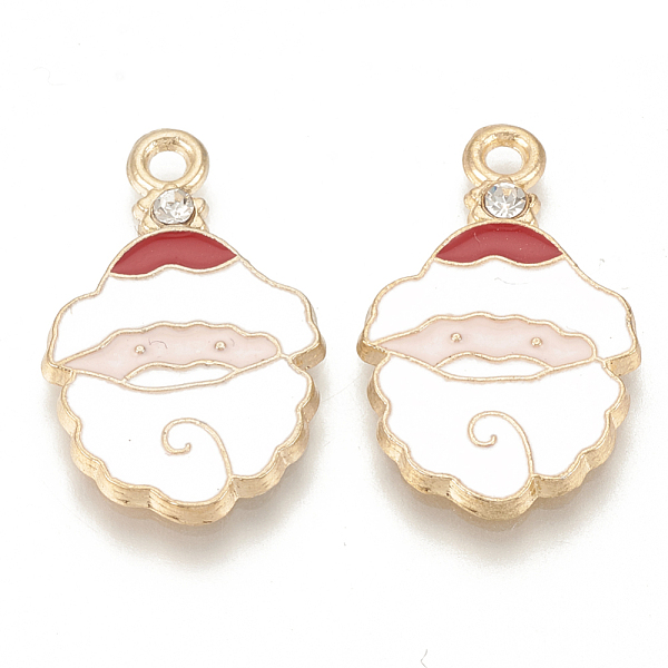 PandaHall Alloy Enamel Pendants, Cadmium Free & Lead Free, Father Christmas, Light Gold, Creamy White, 24.5x15x1.5mm, Hole: 2mm Alloy+Enamel...
PandaHall Alloy Enamel Pendants, Cadmium Free & Lead Free, Father Christmas, Light Gold, Creamy White, 24.5x15x1.5mm, Hole: 2mm Alloy+Enamel...
