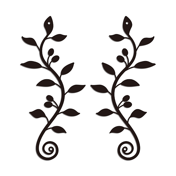 PandaHall 2Pcs Iron Wall Art Decorations, for Front Porch, Living Room, Kitchen, Matte Style, Leaf, 300x135x1mm, 2 style, 1pc/style Iron...
PandaHall 2Pcs Iron Wall Art Decorations, for Front Porch, Living Room, Kitchen, Matte Style, Leaf, 300x135x1mm, 2 style, 1pc/style Iron...
