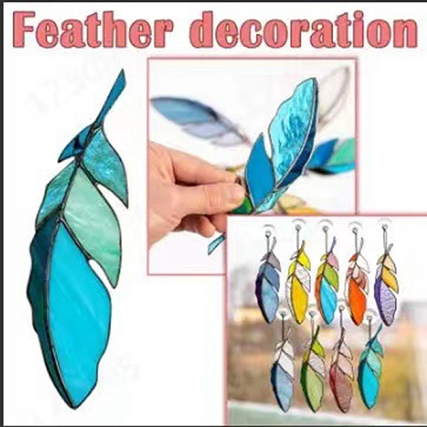 PandaHall Feather Stained Acrylic Window Planel, for Suncatchers Window Home Hanging Ornaments, Deep Sky Blue, 170x45mm Acrylic Feather
PandaHall Feather Stained Acrylic Window Planel, for Suncatchers Window Home Hanging Ornaments, Deep Sky Blue, 170x45mm Acrylic Feather
