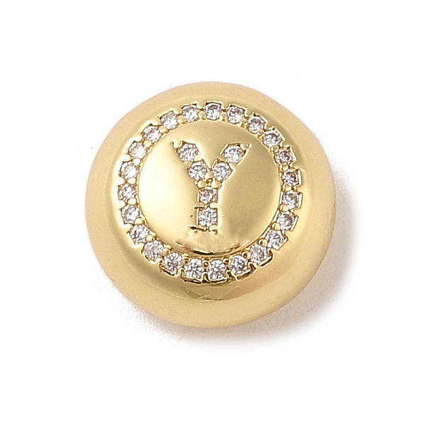 PandaHall Rack Plating Brass & Cubic Zirconia Pendants, Cadmium Free & Lead Free, Long-Lasting Plated, Flat Round with Letter, Letter Y..., Clear
PandaHall Rack Plating Brass & Cubic Zirconia Pendants, Cadmium Free & Lead Free, Long-Lasting Plated, Flat Round with Letter, Letter Y..., Clear