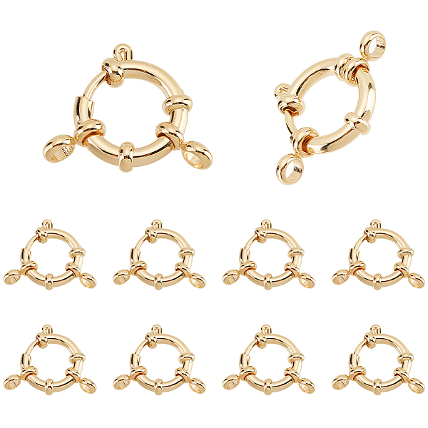 PandaHall PH 10pcs 24K Gold Plated Spring Ring Clasps, 304 Stainless Steel Closed Ring Clasps Brecelets Necklace Link Connector Findings...
PandaHall PH 10pcs 24K Gold Plated Spring Ring Clasps, 304 Stainless Steel Closed Ring Clasps Brecelets Necklace Link Connector Findings...
