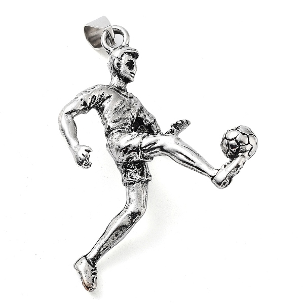 PandaHall Tibetan Style Alloy Pendants, Sports Charms, Antique Silver, 45x18x41mm, Hole: 7.5x4.5mm Alloy
PandaHall Tibetan Style Alloy Pendants, Sports Charms, Antique Silver, 45x18x41mm, Hole: 7.5x4.5mm Alloy