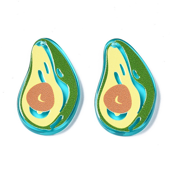 PandaHall Translucent Acrylic Pendants, 3D Printed, Avocado, Cyan, 34.5x21.5x3mm, Hole: 1.2mm Acrylic Fruit Cyan
PandaHall Translucent Acrylic Pendants, 3D Printed, Avocado, Cyan, 34.5x21.5x3mm, Hole: 1.2mm Acrylic Fruit Cyan