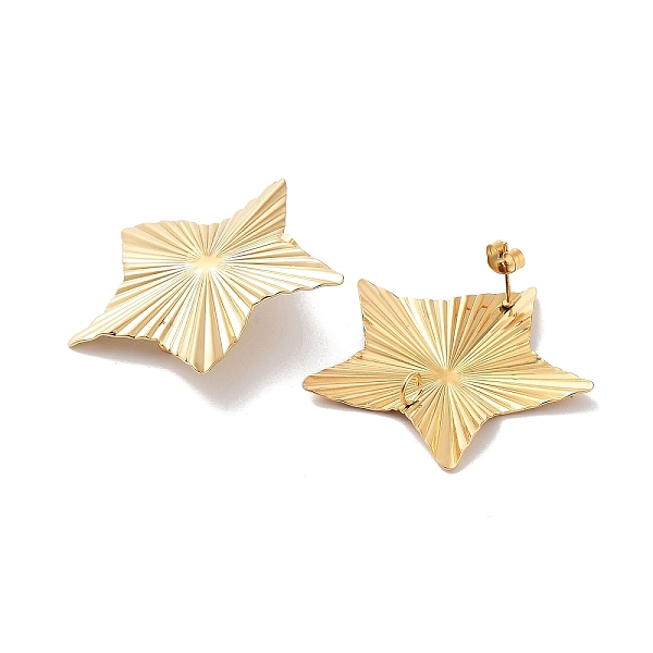 PandaHall 304 Stainless Steel Stud Earring Findings, Real 18K Gold Plated, Star, 41.5x41.5mm, Hole: 3mm, Pin: 10x0.5mm 304 Stainless Steel...
PandaHall 304 Stainless Steel Stud Earring Findings, Real 18K Gold Plated, Star, 41.5x41.5mm, Hole: 3mm, Pin: 10x0.5mm 304 Stainless Steel...