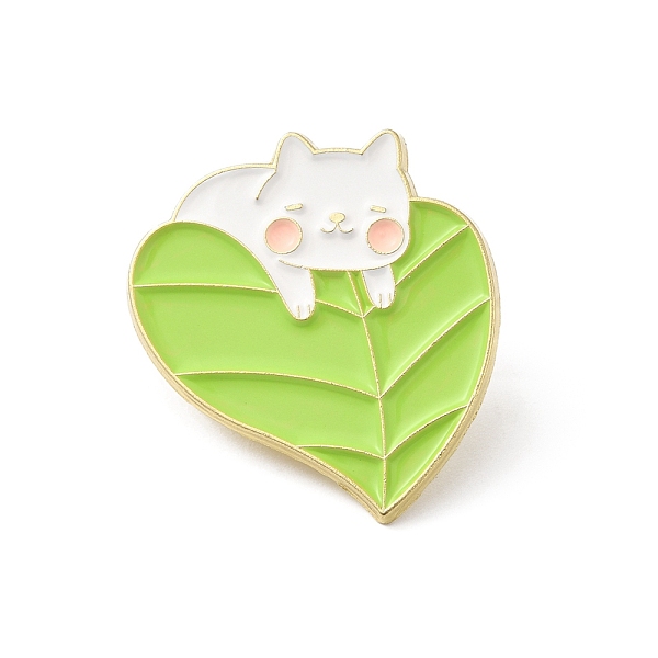 PandaHall Alloy Brooches, Enamel Pins, for Backpack Cloth, Cat Theme, Leaf, 25.5x23.5x1.5mm Alloy+Enamel Leaf
PandaHall Alloy Brooches, Enamel Pins, for Backpack Cloth, Cat Theme, Leaf, 25.5x23.5x1.5mm Alloy+Enamel Leaf