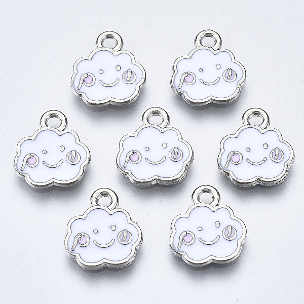 PandaHall Alloy Enamel Charms, Cadmium Free & Lead Free, Platinum, Cloud, White, 12x11x1mm, Hole: 1.6mm Alloy+Enamel Cloud White
PandaHall Alloy Enamel Charms, Cadmium Free & Lead Free, Platinum, Cloud, White, 12x11x1mm, Hole: 1.6mm Alloy+Enamel Cloud White