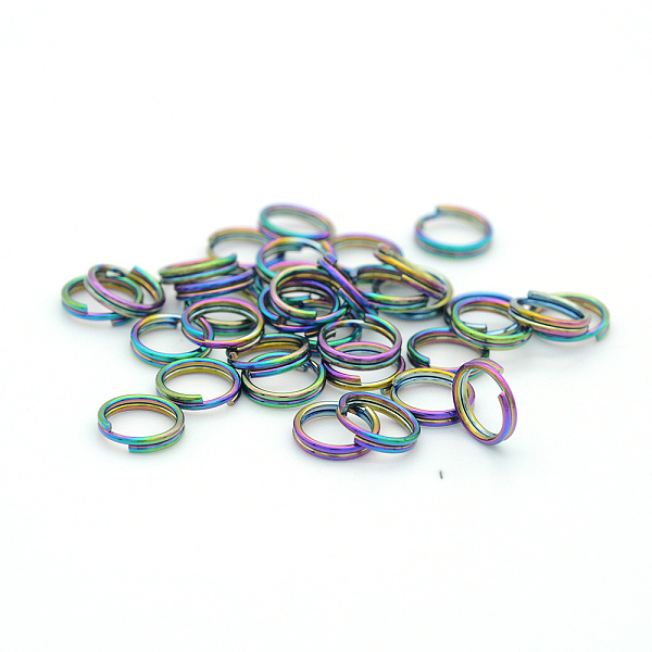 PandaHall Ion Plating(IP) 304 Stainless Steel Split Rings, Double Loops Jump Rings, Rainbow Color, 7x1.5mm, Inner Diameter: 5.5mm, Single...
PandaHall Ion Plating(IP) 304 Stainless Steel Split Rings, Double Loops Jump Rings, Rainbow Color, 7x1.5mm, Inner Diameter: 5.5mm, Single...