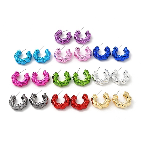 PandaHall Twist Ring Acrylic Stud Earrings, Half Hoop Earrings with 316 Surgical Stainless Steel Pins, Mixed Color, 28x9.5mm Acrylic Ring..., Multicolor
PandaHall Twist Ring Acrylic Stud Earrings, Half Hoop Earrings with 316 Surgical Stainless Steel Pins, Mixed Color, 28x9.5mm Acrylic Ring..., Multicolor