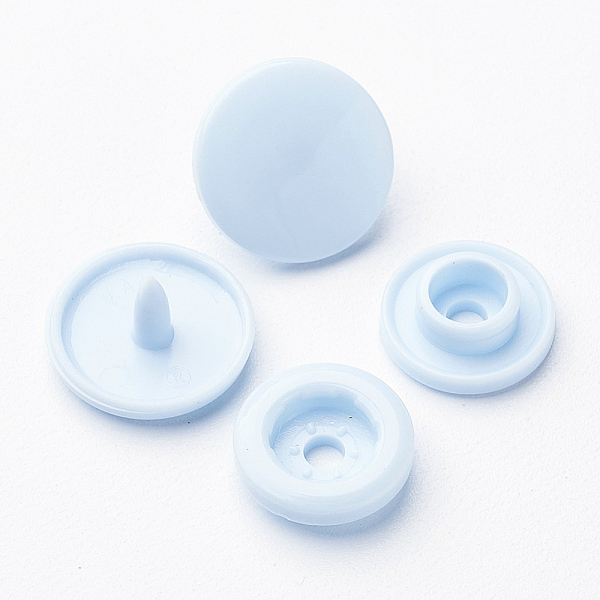 PandaHall Resin Snap Fasteners, Raincoat Buttons, Flat Round, Light Blue, Cap: 12x6.5mm, Pin: 2mm, Stud: 10.5x3.5mm, Hole: 2mm, Socket...
PandaHall Resin Snap Fasteners, Raincoat Buttons, Flat Round, Light Blue, Cap: 12x6.5mm, Pin: 2mm, Stud: 10.5x3.5mm, Hole: 2mm, Socket...