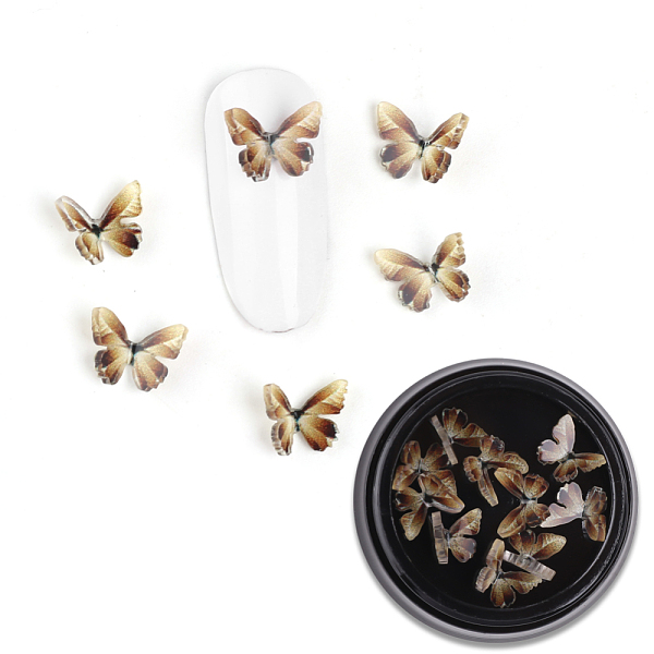 PandaHall 3D Resin Cabochons, Nail Art Studs, Nail Art Decoration Accessories, Butterfly, Saddle Brown, 7.5x7~8x2~3mm, 10pcs/box Resin...
PandaHall 3D Resin Cabochons, Nail Art Studs, Nail Art Decoration Accessories, Butterfly, Saddle Brown, 7.5x7~8x2~3mm, 10pcs/box Resin...