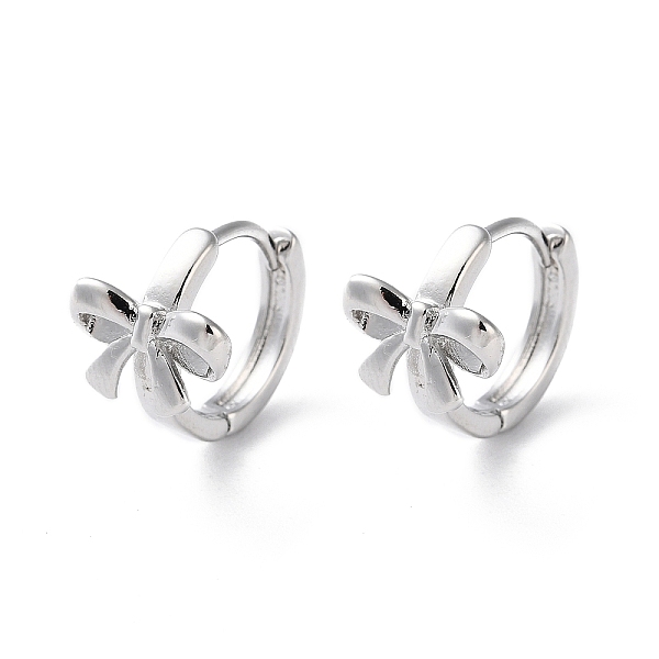 PandaHall Brass Hoop Earrings, Bowknot, Real Platinum Plated, 13x11mm Brass Bowknot
PandaHall Brass Hoop Earrings, Bowknot, Real Platinum Plated, 13x11mm Brass Bowknot