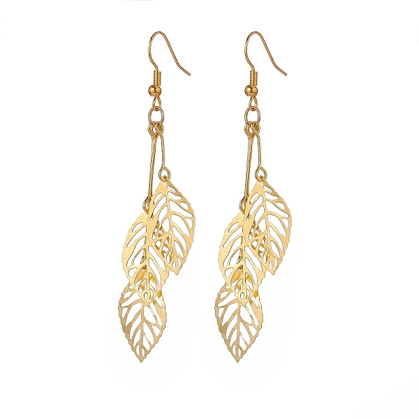 PandaHall Iron Hollow Leaf Dangle Earrings, Brass Earring for Women, Golden, 78mm Iron
PandaHall Iron Hollow Leaf Dangle Earrings, Brass Earring for Women, Golden, 78mm Iron