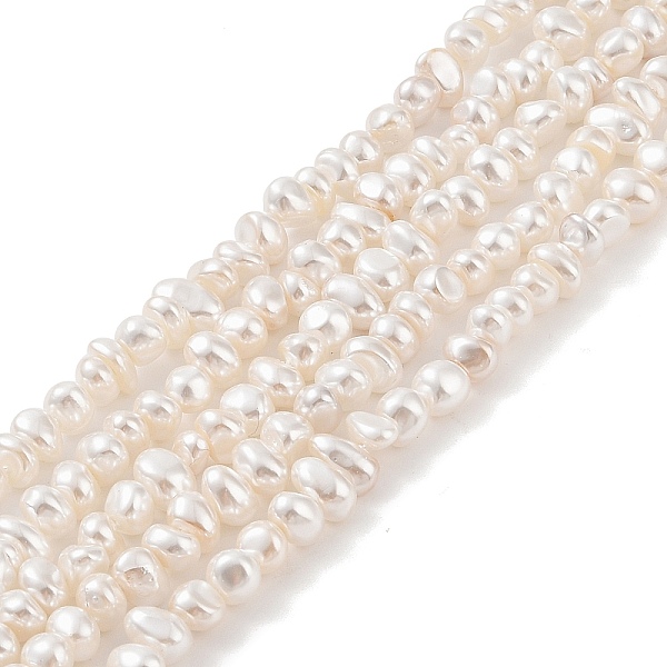 PandaHall Electroplated Shell Pearl Beads Strands, Nuggets, Antique White, 4~6x6~10x4~6mm, Hole: 1mm, about 88pcs/strand, 16.10 inch(40.9cm)...
PandaHall Electroplated Shell Pearl Beads Strands, Nuggets, Antique White, 4~6x6~10x4~6mm, Hole: 1mm, about 88pcs/strand, 16.10 inch(40.9cm)...