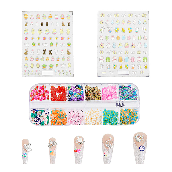 PandaHall SUPERFINDINGS DIY Nail Art Decorations, including Handmade Polymer Clay Cabochons and PET Nail Art Stickers, Mixed Color..., Multicolor
PandaHall SUPERFINDINGS DIY Nail Art Decorations, including Handmade Polymer Clay Cabochons and PET Nail Art Stickers, Mixed Color..., Multicolor