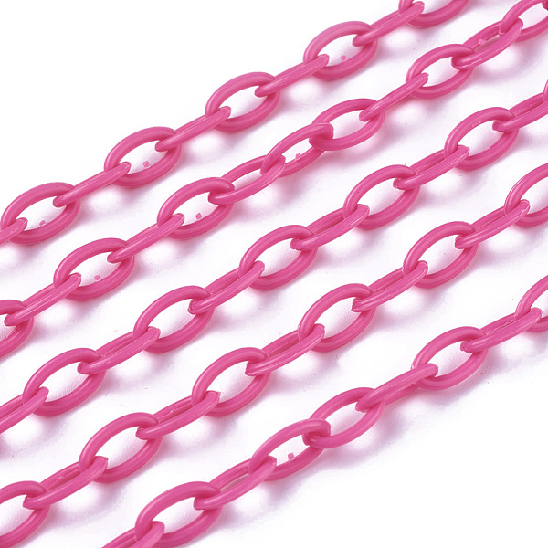 PandaHall ABS Plastic Cable Chains, Oval, Camellia, 13x7~7.5x2mm, about 15.35~15.74 inch(39~40cm)/strand Plastic Pink
PandaHall ABS Plastic Cable Chains, Oval, Camellia, 13x7~7.5x2mm, about 15.35~15.74 inch(39~40cm)/strand Plastic Pink