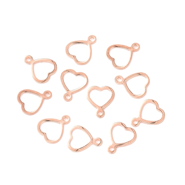 PandaHall 304 Stainless Steel Charms, Stamping Blank Tag, Heart, Rose Gold, 11x8.7x1mm, Hole: 1mm 304 Stainless Steel Heart
PandaHall 304 Stainless Steel Charms, Stamping Blank Tag, Heart, Rose Gold, 11x8.7x1mm, Hole: 1mm 304 Stainless Steel Heart