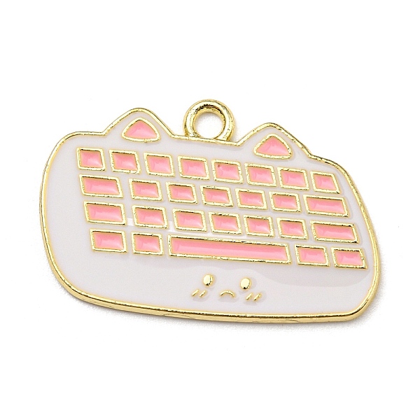 PandaHall Zinc Alloy Enamel Pendants, Light Gold, Keyboard Charm, Pink, 19.5x30x1.3mm, Hole: 2.2mm Alloy+Enamel Others Pink
PandaHall Zinc Alloy Enamel Pendants, Light Gold, Keyboard Charm, Pink, 19.5x30x1.3mm, Hole: 2.2mm Alloy+Enamel Others Pink