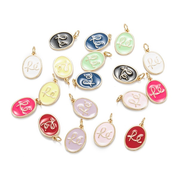PandaHall Brass Enamel Pendants, Real 18K Gold Plated, Long-Lasting Plated, Oval with RE, Mixed Color, 16.5x11.5x1.5mm, Hole: 3mm, Jump Ring..., Multicolor
PandaHall Brass Enamel Pendants, Real 18K Gold Plated, Long-Lasting Plated, Oval with RE, Mixed Color, 16.5x11.5x1.5mm, Hole: 3mm, Jump Ring..., Multicolor