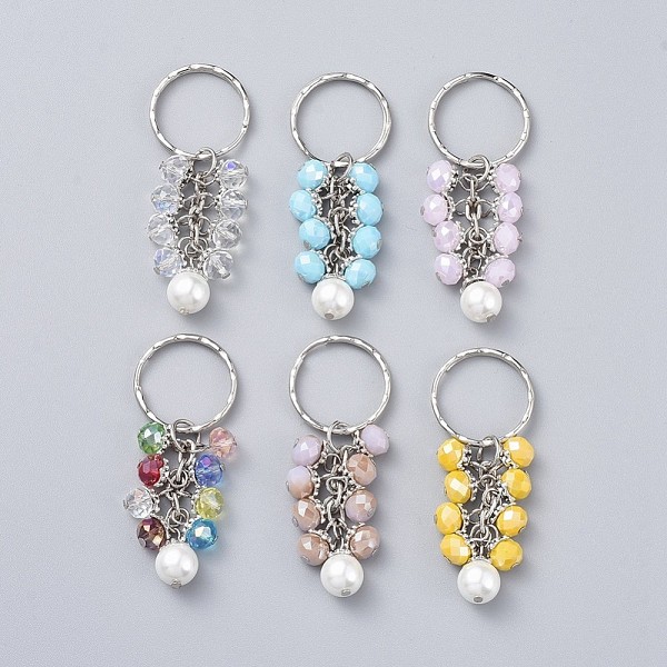 PandaHall Electroplate Glass Beads Cluster Keychain, with Glass Pearl Round Beads, Alloy & Iron Findings, Mixed Color, 63mm Glass Rondelle..., Multicolor
PandaHall Electroplate Glass Beads Cluster Keychain, with Glass Pearl Round Beads, Alloy & Iron Findings, Mixed Color, 63mm Glass Rondelle..., Multicolor