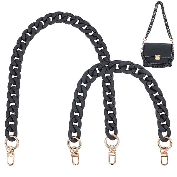 PandaHall WADORN 2 Style Acrylic Purse Strap Chain, Handbag Handle Replacement Black Tote Bag Decorative Chain Strap with Swivelr Clasp for...
PandaHall WADORN 2 Style Acrylic Purse Strap Chain, Handbag Handle Replacement Black Tote Bag Decorative Chain Strap with Swivelr Clasp for...