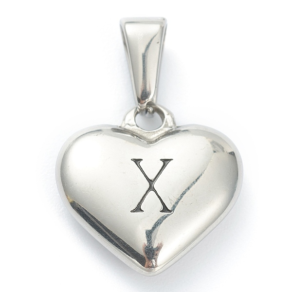 PandaHall 304 Stainless Steel Pendants, Heart with Black Letter, Stainless Steel Color, Letter.X, 16x16x4.5mm, Hole: 7x3mm 304 Stainless...
PandaHall 304 Stainless Steel Pendants, Heart with Black Letter, Stainless Steel Color, Letter.X, 16x16x4.5mm, Hole: 7x3mm 304 Stainless...