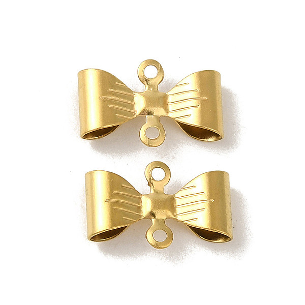 PandaHall 304 Stainless Steel Connector Charms, Bowknot, Golden, 11.5x7.5x3mm, Hole: 1mm 304 Stainless Steel Bowknot
PandaHall 304 Stainless Steel Connector Charms, Bowknot, Golden, 11.5x7.5x3mm, Hole: 1mm 304 Stainless Steel Bowknot