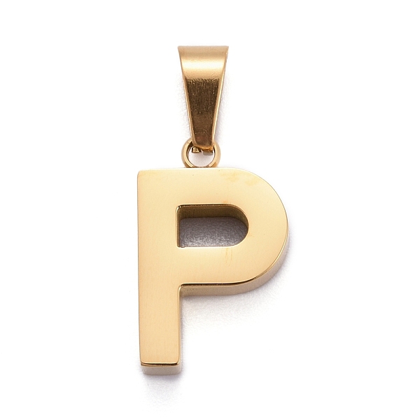 PandaHall Ion Plating(IP) 304 Stainless Steel Letter Pendants, Manual Polishing, Alphabet, Golden, Letter.P, 18x11x3.5mm, Hole: 6.5x3mm 304...
PandaHall Ion Plating(IP) 304 Stainless Steel Letter Pendants, Manual Polishing, Alphabet, Golden, Letter.P, 18x11x3.5mm, Hole: 6.5x3mm 304...