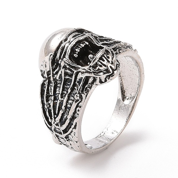 PandaHall Alloy Skull Finger Ring, Gothic Jewelry for Women, Antique Silver, US Size 7 1/4(17.5mm) Alloy
PandaHall Alloy Skull Finger Ring, Gothic Jewelry for Women, Antique Silver, US Size 7 1/4(17.5mm) Alloy