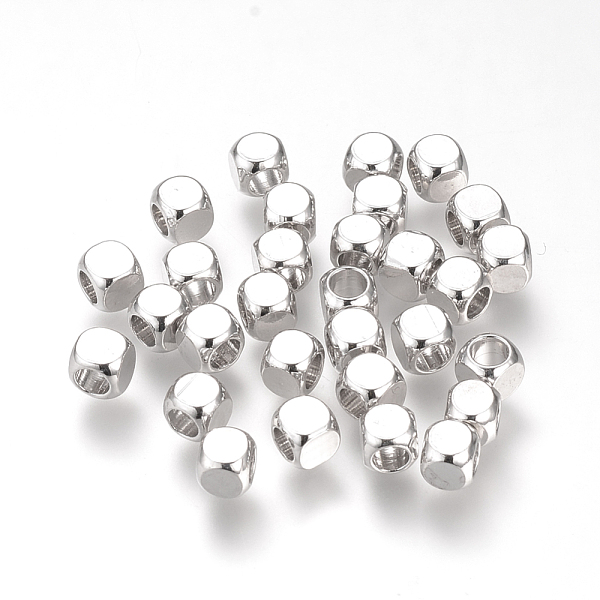PandaHall Brass Spacer Beads, Cube, Nickel Free, Real Platinum Plated, 4x4x4mm, Hole: 2.5mm Brass Cube
PandaHall Brass Spacer Beads, Cube, Nickel Free, Real Platinum Plated, 4x4x4mm, Hole: 2.5mm Brass Cube