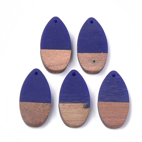 PandaHall Resin & Walnut Wood Pendants, teardrop, Blue, 31x16x3.5~4mm, Hole: 1.5mm Resin+Wood Teardrop Blue
PandaHall Resin & Walnut Wood Pendants, teardrop, Blue, 31x16x3.5~4mm, Hole: 1.5mm Resin+Wood Teardrop Blue