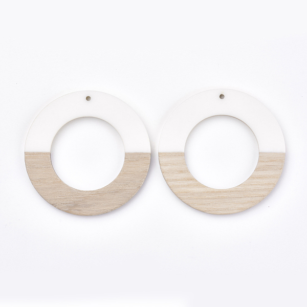 PandaHall Resin & Wood Pendants, Ring, White, 49x4mm, Hole: 1.8mm Resin+Wood Ring White
PandaHall Resin & Wood Pendants, Ring, White, 49x4mm, Hole: 1.8mm Resin+Wood Ring White