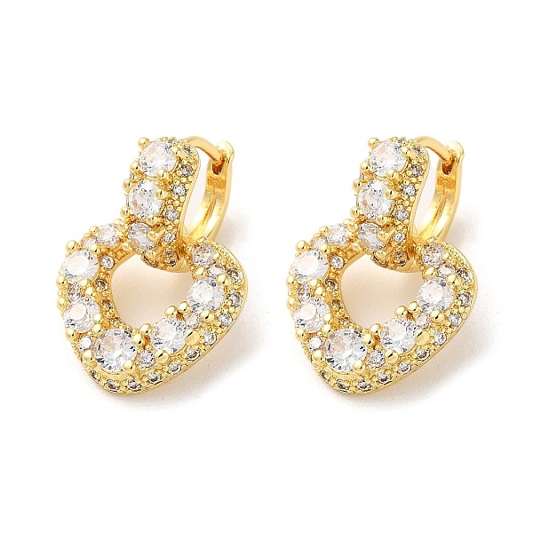 PandaHall Brass Pave Clear Cubic Zirconia Hoop Earrings for Women, Heart, Real 16K Gold Plated, 21.5x16mm Cubic Zirconia Heart Clear
PandaHall Brass Pave Clear Cubic Zirconia Hoop Earrings for Women, Heart, Real 16K Gold Plated, 21.5x16mm Cubic Zirconia Heart Clear