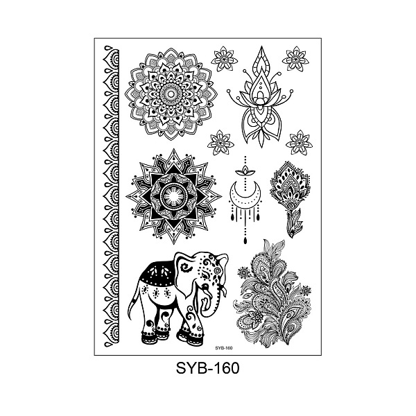 PandaHall Mandala Pattern Vintage Removable Temporary Water Proof Tattoos Paper Stickers, Mixed Patterns, 21x15cm Paper Black
PandaHall Mandala Pattern Vintage Removable Temporary Water Proof Tattoos Paper Stickers, Mixed Patterns, 21x15cm Paper Black