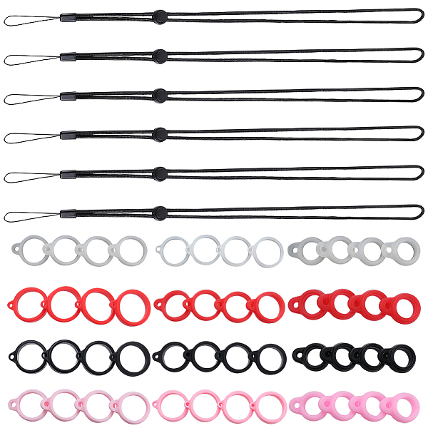 PandaHall GORGECRAFT 54Pcs Anti-Lost Necklace Lanyard Set Including 48Pcs 12 Styles Silicone Rubber Rings 8mm 13mm 20.5mm Black Rubber..., Multicolor
PandaHall GORGECRAFT 54Pcs Anti-Lost Necklace Lanyard Set Including 48Pcs 12 Styles Silicone Rubber Rings 8mm 13mm 20.5mm Black Rubber..., Multicolor