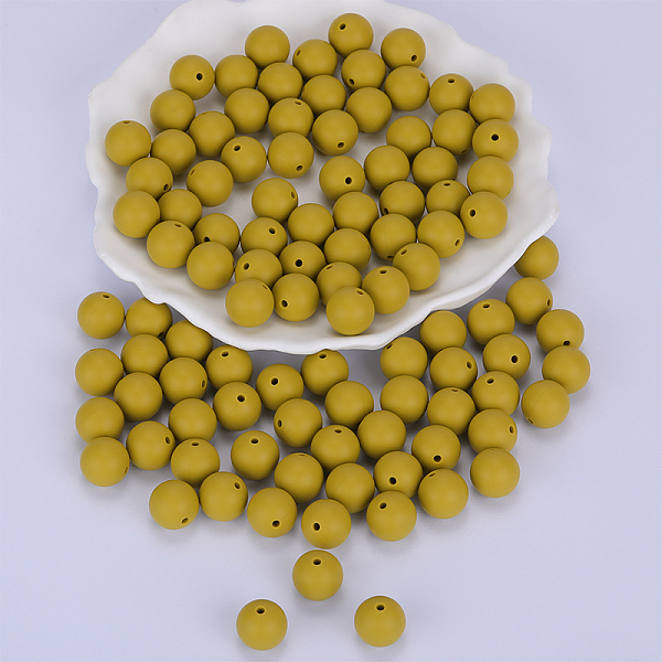PandaHall Round Silicone Focal Beads, Chewing Beads For Teethers, DIY Nursing Necklaces Making, Dark Khaki, 15mm, Hole: 2mm Silicone Round
PandaHall Round Silicone Focal Beads, Chewing Beads For Teethers, DIY Nursing Necklaces Making, Dark Khaki, 15mm, Hole: 2mm Silicone Round