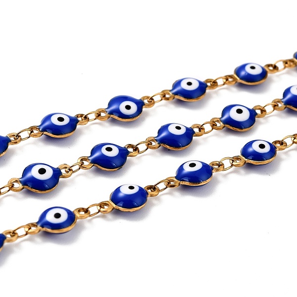 PandaHall 304 Stainless Steel Link Chains, with Enamel and Spool, Soldered, Dark Blue, Links: 11x6x3mm, 32.8 Feet(10m)/roll 304 Stainless...
PandaHall 304 Stainless Steel Link Chains, with Enamel and Spool, Soldered, Dark Blue, Links: 11x6x3mm, 32.8 Feet(10m)/roll 304 Stainless...