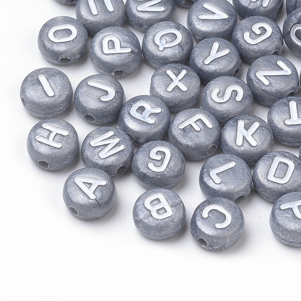 PandaHall Acrylic Beads, Horizontal Hole, Mixed Letter, Flat Round, White, 7x4mm, Hole: 1mm Acrylic Flat Round White
PandaHall Acrylic Beads, Horizontal Hole, Mixed Letter, Flat Round, White, 7x4mm, Hole: 1mm Acrylic Flat Round White