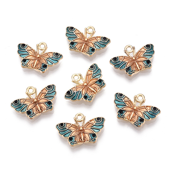 PandaHall Alloy Enamel Pendants, Light Gold, Cadmium Free & Nickel Free & Lead Free, Butterfly, Light Sea Green, 15x22x3mm, Hole: 1.6mm...
PandaHall Alloy Enamel Pendants, Light Gold, Cadmium Free & Nickel Free & Lead Free, Butterfly, Light Sea Green, 15x22x3mm, Hole: 1.6mm...
