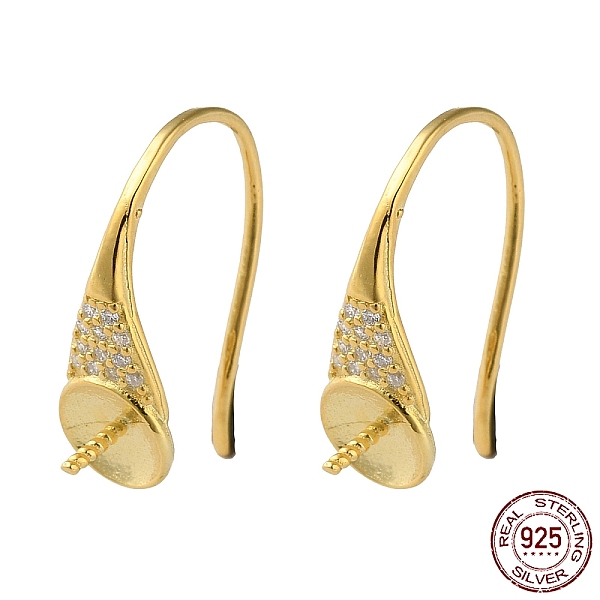 PandaHall 925 Sterling Silver Dangle Earring Hooks, with Clear Cubic Zirconia, Ear Wire with Pinch Bails, for Half Drilled Beads, with S925...
PandaHall 925 Sterling Silver Dangle Earring Hooks, with Clear Cubic Zirconia, Ear Wire with Pinch Bails, for Half Drilled Beads, with S925...