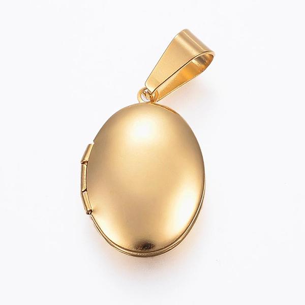 PandaHall 304 Stainless Steel Locket Pendants, Photo Frame Charms for Necklaces, Oval, Real 18k Gold Plated, 24x16x5mm, Hole: 9x5mm, Inner...
PandaHall 304 Stainless Steel Locket Pendants, Photo Frame Charms for Necklaces, Oval, Real 18k Gold Plated, 24x16x5mm, Hole: 9x5mm, Inner...