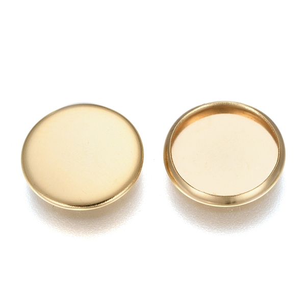 PandaHall 304 Stainless Steel Plain Edge Bezel Cups, Cabochon Settings, Flat Round, Golden, Tray: 12mm, 13.5x1.8mm 304 Stainless Steel Flat...
PandaHall 304 Stainless Steel Plain Edge Bezel Cups, Cabochon Settings, Flat Round, Golden, Tray: 12mm, 13.5x1.8mm 304 Stainless Steel Flat...