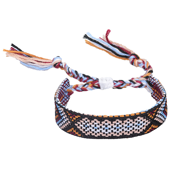 PandaHall Polyester-cotton Braided Rhombus Pattern Cord Bracelet, Ethnic Tribal Adjustable Brazilian Bracelet for Women, Saddle Brown...
PandaHall Polyester-cotton Braided Rhombus Pattern Cord Bracelet, Ethnic Tribal Adjustable Brazilian Bracelet for Women, Saddle Brown...