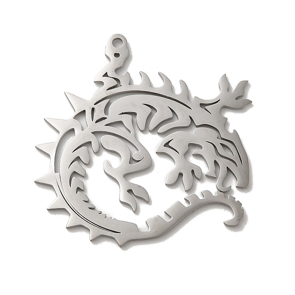 PandaHall 304 Stainless Steel Pendants, Laser Cut, Dragon Charm, Stainless Steel Color, 44x46x1.5mm, Hole: 2mm 304 Stainless Steel Dragon
PandaHall 304 Stainless Steel Pendants, Laser Cut, Dragon Charm, Stainless Steel Color, 44x46x1.5mm, Hole: 2mm 304 Stainless Steel Dragon