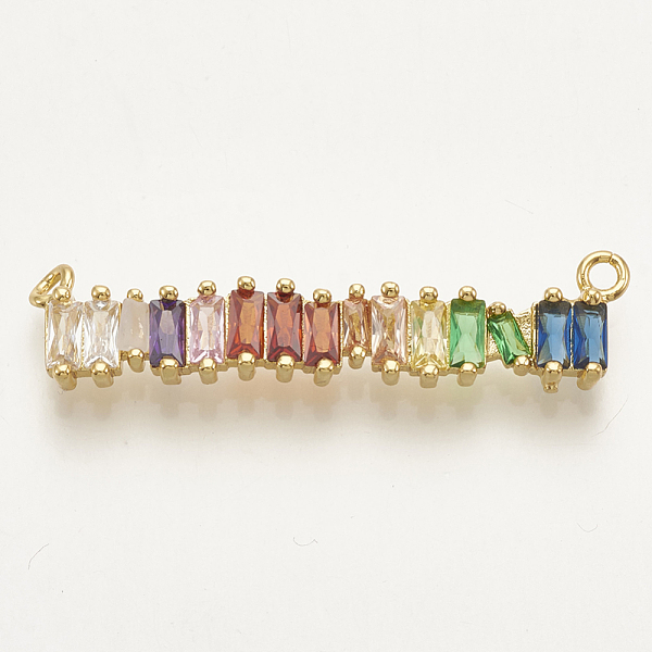 PandaHall Brass Micro Pave Cubic Zirconia Pendants, Rectangle, Colorful, Golden, 35x8x3mm, Hole: 1.4mm Brass+Cubic Zirconia Rectangle
PandaHall Brass Micro Pave Cubic Zirconia Pendants, Rectangle, Colorful, Golden, 35x8x3mm, Hole: 1.4mm Brass+Cubic Zirconia Rectangle