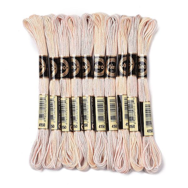 PandaHall 10 Skeins 6-Ply Polyester Embroidery Floss, Cross Stitch Threads, Segment Dyed, Bisque, 0.5mm, about 8.75 Yards(8m)/skein..., Orange
PandaHall 10 Skeins 6-Ply Polyester Embroidery Floss, Cross Stitch Threads, Segment Dyed, Bisque, 0.5mm, about 8.75 Yards(8m)/skein..., Orange