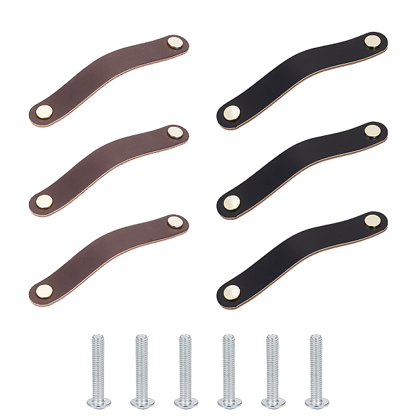 PandaHall 6 Sets 2 Colors Leather Drawer Pulls Handles, Soft Genuine Dresser Pulls with Screws, Closet Handles Knobs for Home Decoration..., Multicolor
PandaHall 6 Sets 2 Colors Leather Drawer Pulls Handles, Soft Genuine Dresser Pulls with Screws, Closet Handles Knobs for Home Decoration..., Multicolor
