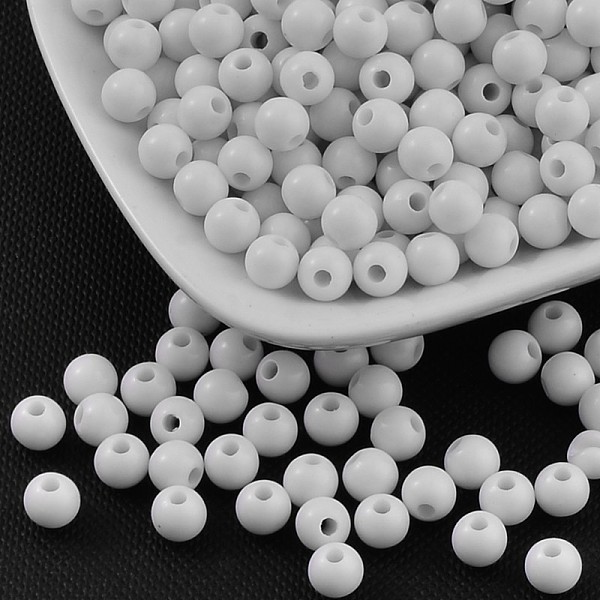 PandaHall Opaque Acrylic Beads, Round, White, 6mm, Hole: 1.8~2mm, about 4480pcs/500g Acrylic Round White
PandaHall Opaque Acrylic Beads, Round, White, 6mm, Hole: 1.8~2mm, about 4480pcs/500g Acrylic Round White