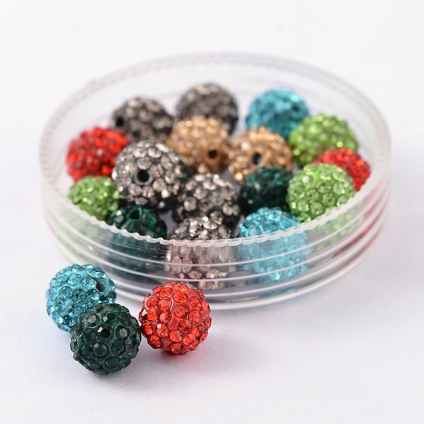 PandaHall Grade A Rhinestone Pave Disco Ball Beads, for Unisex Jewelry Making, Round, Mixed Color, PP9(1.5.~1.6mm), 8mm, Hole: 1mm Polymer..., Multicolor
PandaHall Grade A Rhinestone Pave Disco Ball Beads, for Unisex Jewelry Making, Round, Mixed Color, PP9(1.5.~1.6mm), 8mm, Hole: 1mm Polymer..., Multicolor